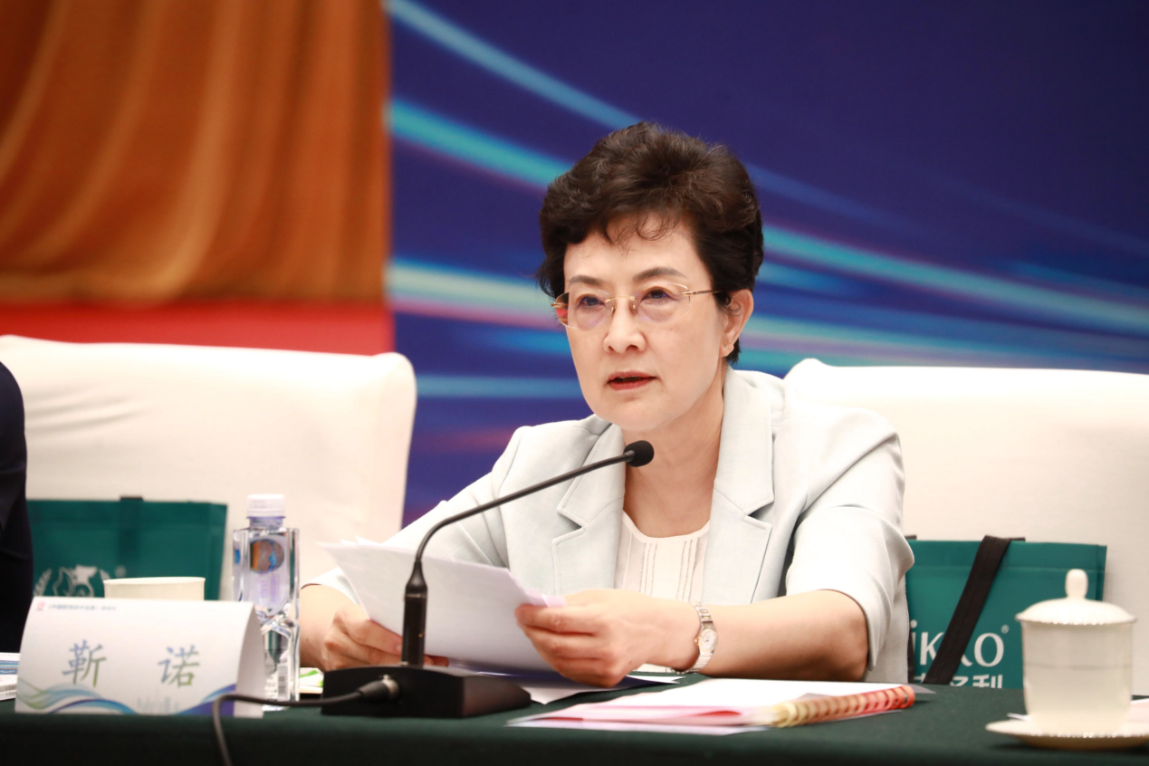 《中國教育技術裝備》編委會主任、中國教育裝備行業(yè)協(xié)會會長靳諾講話